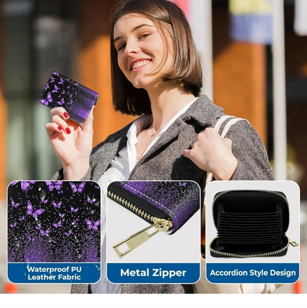 Purple Butterfly Wallet